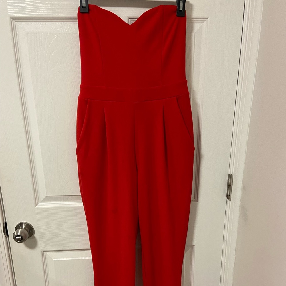 Express - red jumpsuit - size 6